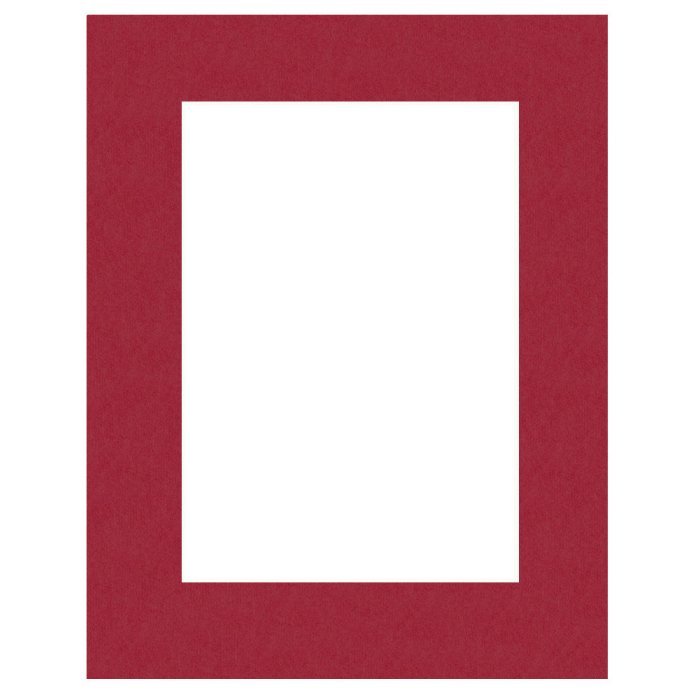 Passepartout 20x20 cm - 10x10 cm Rosso Cardinale