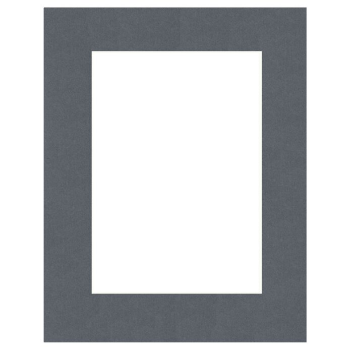 Passepartout 21x29,7 cm - 13x18 cm Grigio Scuro