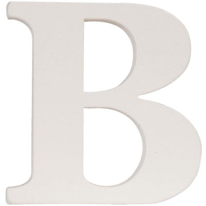 letter b - 8x8 cm mdf