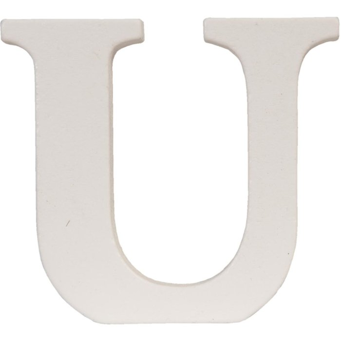 Letter u - 9x8 cm mdf