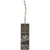 Decoratieve hanger koffie 5x15 cm