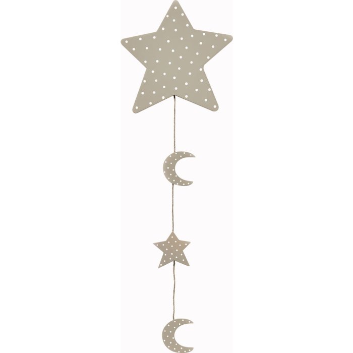 Design foto touw ster "in the sky" - l ca 90cm