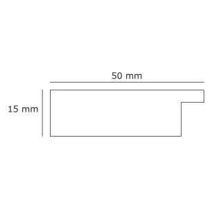 Houten lijst India, lijstwerk: 5 cm