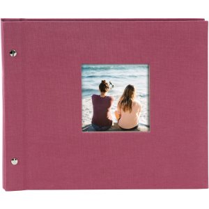 Goldbuch Schroefalbum Bella Vista Trend 30x25 cm fuchsia 40 zwarte paginas