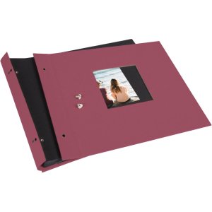 Goldbuch Schroefalbum Bella Vista Trend 30x25 cm fuchsia 40 zwarte paginas