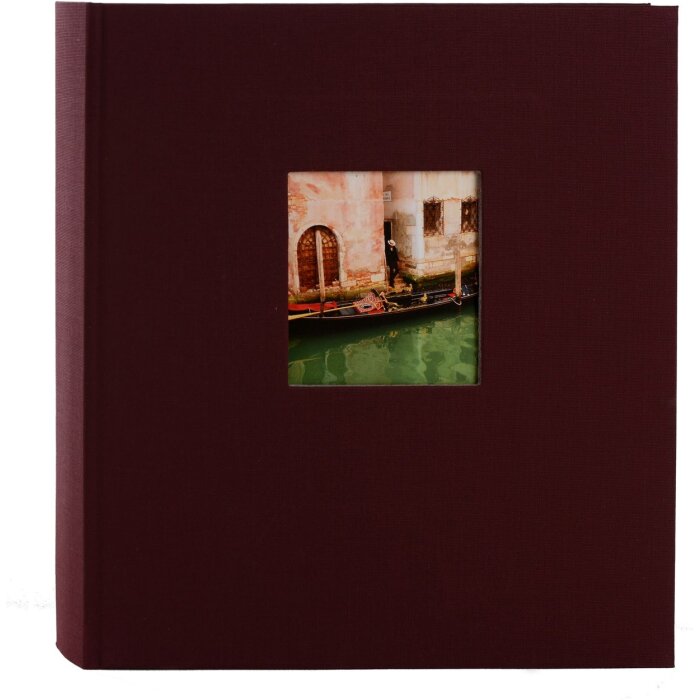 Fotoalbum Bella Vista bordeaux 30x31 cm blanco paginas