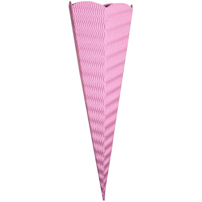 Knutsel Schooltas 3D Kleur Gegolfd Karton roze 41 cm