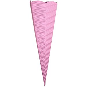 Knutsel Schooltas 3D Kleur Gegolfd Karton roze 41 cm