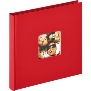 Designalbum Fun rood, 18x18 cm