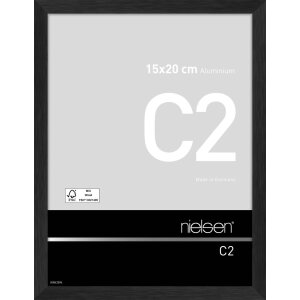 Nielsen Aluminium lijst c2 15x20 cm zwart mat