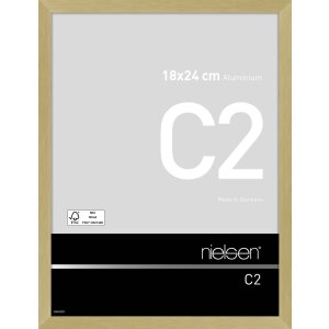 Nielsen Aluminium lijst c2 18x24 cm structuur goud mat