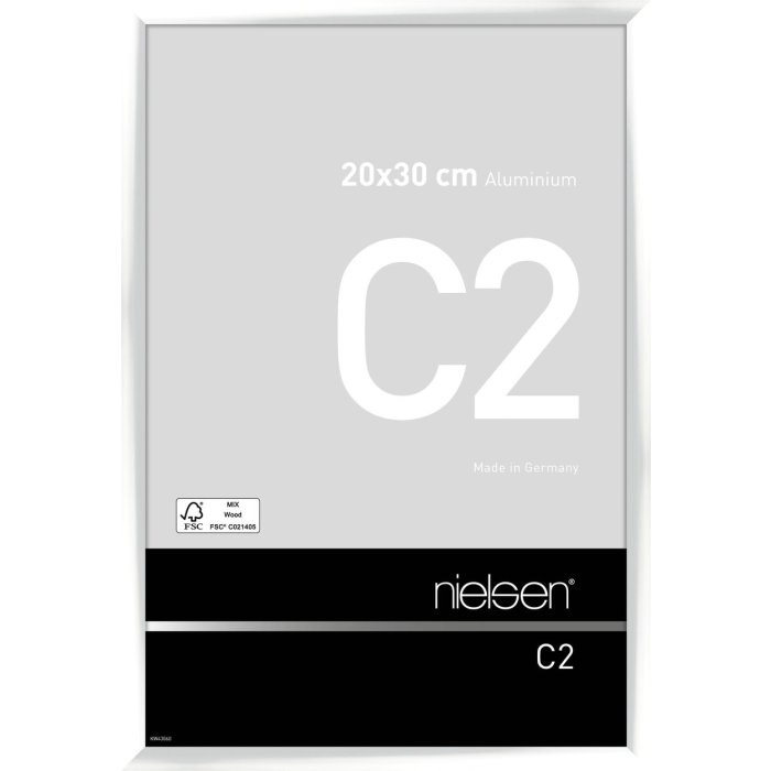 Nielsen Aluminium lijst c2 20x30 cm wit glanzend