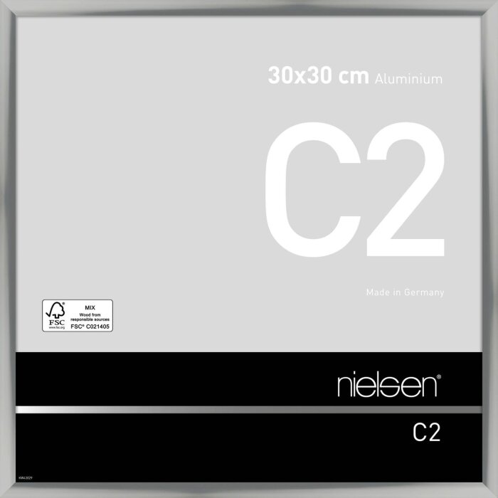 Nielsen Aluminium lijst c2 30x30 cm zilver