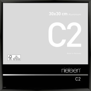 Nielsen Aluminium lijst c2 30x30 cm geanodiseerd zwart...