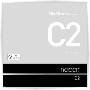 Nielsen Aluminium lijst c2 30x30 cm wit glanzend