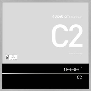 Nielsen Aluminium lijst c2 40x40 cm structuur zilver mat