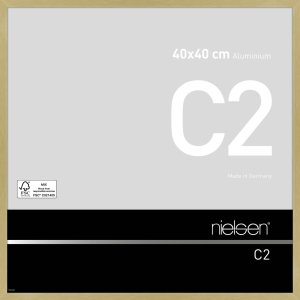 Nielsen Aluminium lijst c2 40x40 cm structuur goud mat