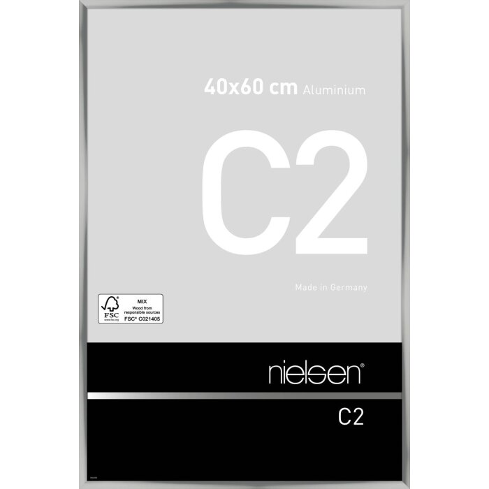 Nielsen Aluminium lijst c2 40x60 cm zilver