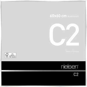 Nielsen Aluminium lijst c2 60x60 cm wit glanzend