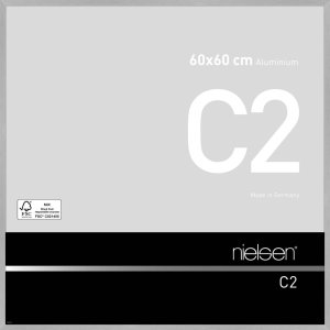 Nielsen Aluminium lijst c2 60x60 cm structuur zilver mat