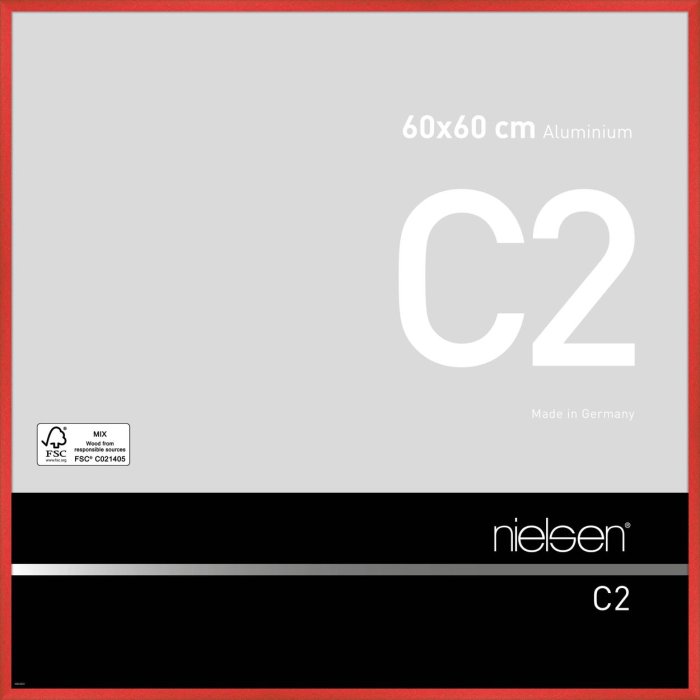 Nielsen Aluminium lijst c2 60x60 cm tornado rood