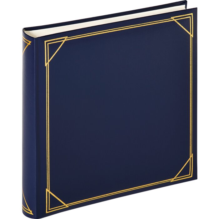 Walther Jumbo Fotoalbum Promo Standaard Blauw 30x30 cm 100 witte paginas