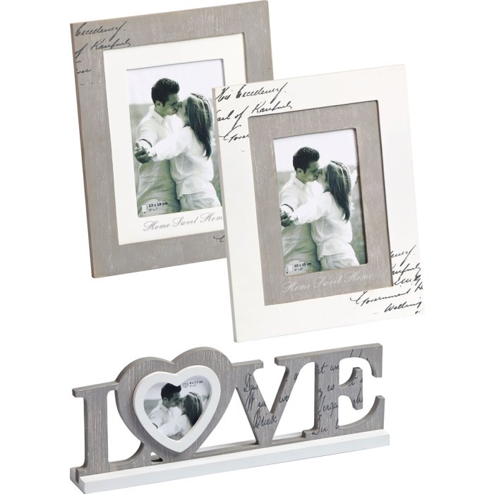 Love houten kaders 10x15 cm en 13x18 cm