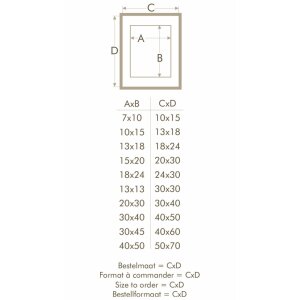 Houten lijst s223k 10x15 cm wit