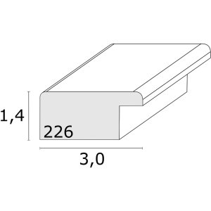 Deknudt Houten lijst s226k wit 10x15 cm