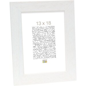 Houten lijst s226k 13x18 cm wit