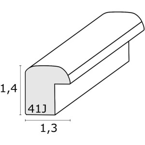 Houten lijst s41j Deknudt 15x20 cm wit