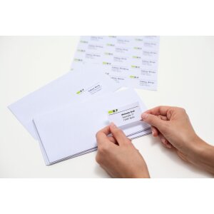 Adresetiketten Premium a4, wit 99,1x38,1 mm papier mat 140 st.