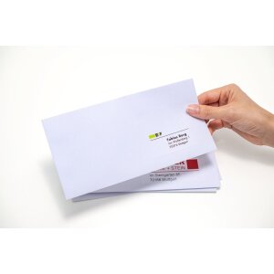 Adresetiketten Premium a4, wit 99,1x38,1 mm papier mat 140 st.