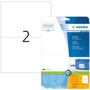 herma etiketten premium a4 wit 210x148 mm papier mat 20...