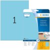 HERMA etiketten A4 blauw 210x297 mm papier mat 20 stuks