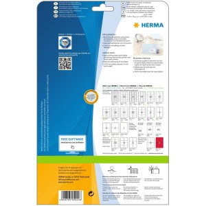 Adresetiketten Premium a4, wit 63,5x38,1 mm papier mat 525 st.