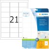 Adresetiketten Premium a4, wit 63,5x38,1 mm papier mat 525 st.