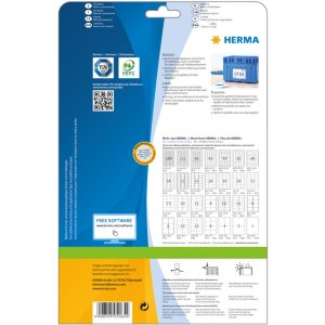 herma etiketten Premium a4, wit 210x297 mm papier mat 25 st.