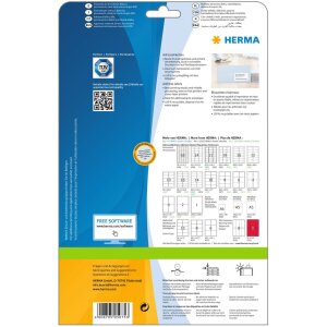 Adresetiketten Premium a4, wit 99,1x33,8 mm papier mat 400 st.