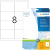 Adresetiketten Premium a4, wit 99,1x67,7 mm papier mat 200 st.