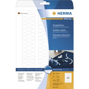 herma ringetiketten a4 wit 49x10 mm papier mat...