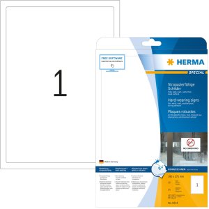 herma etiketten a4 wit 190x275 mm extreem sterk klevende folie mat 25 stuks