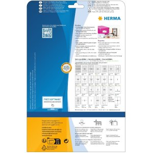 Inkjet etiketten a4 wit 210x297 mm papier mat 25 st.