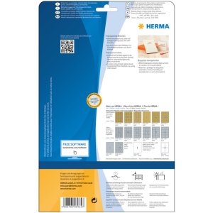 Inkjet folie-etiketten a4 transparant 210x297 mm folie...