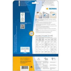 Etiketten a4 wit 38,1x12,7 mm Movables-verwijderbaar papier mat 2750 st.