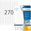 Etiketten a4 wit 17,8x10 mm Movables-verwijderbaar papier mat 6750 st.