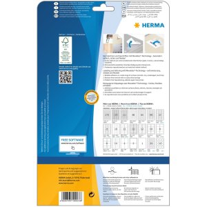 Etiketten a4 wit 35,6x16,9 mm Movables-verwijderbaar papier mat 2000 st.