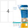 Adresetiketten a4 wit 99,1x139 mm herpositioneerbaar papier mat ondoorzichtig 100 st.