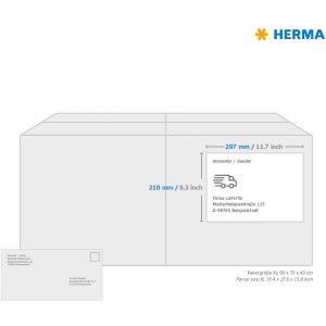 Etiketten a4 wit 210x297 mm Movables-verwijderbaar papier mat 25 st.