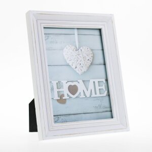 Houten lijst vintage 13x18 cm wit